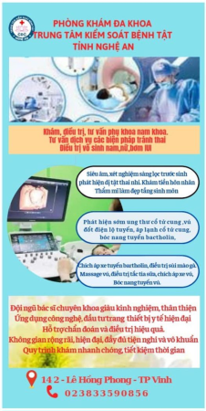 GIỚI THIỆU CÁC DỊCH VỤ TẠI PHÒNG KHÁM