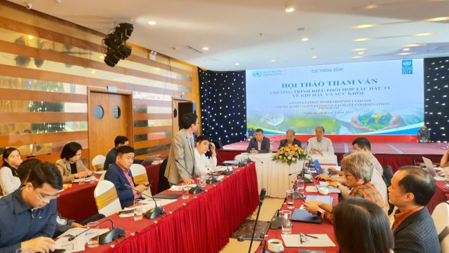 Hội thảo tham vấn đối với báo cáo khả thi “ Chương trình điều phối hợp tác đầu tư về khí hậu và sức khỏe toàn cầu” do quỹ khí hậu xanh (GCF) tài trợ