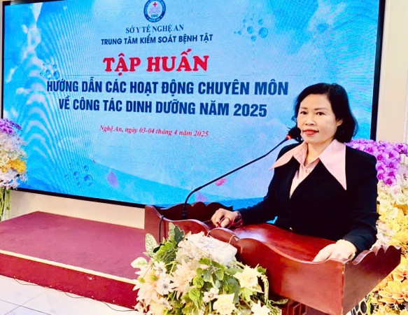Tập huấn hướng dẫn  các hoạt động chuyên môn về công tác dinh dưỡng năm 2025.