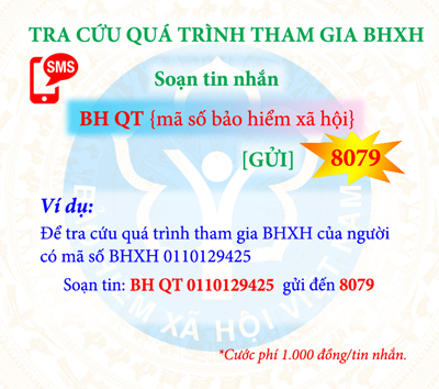 Người dân có thể tra cứu quá trình đóng, hưởng BHXH, BHYT qua dịch vụ tin nhắn