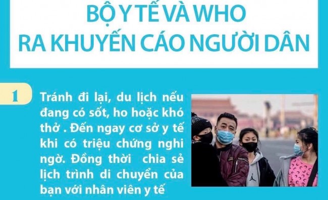 Bộ Y tế và WHO ra khuyến cáo với người dân