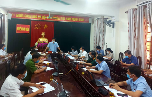 Nam Đàn họp khẩn khi lần đầu tiên xuất hiện ca bệnh Covid-19 tại cộng đồng