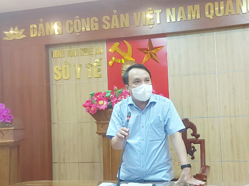 Sở Y tế Nghệ An tổ chức cuộc họp trực tuyến với huyện Yên Thành khi dịch COVID-19 ở địa phương này tiếp tục có những diễn biến phức tạp