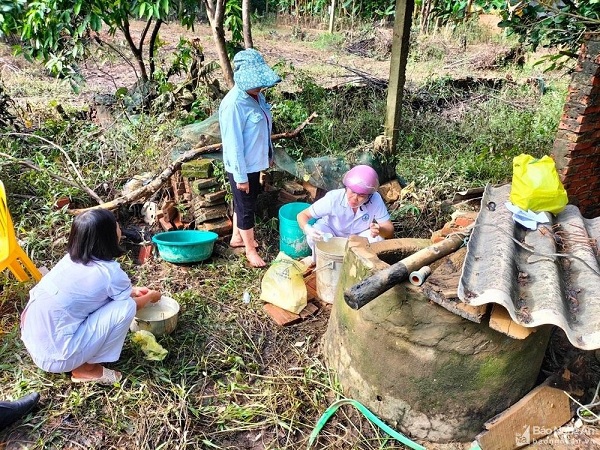 Tân Kỳ xử lý hơn 3000 giếng nước ô nhiễm sau lũ lụt