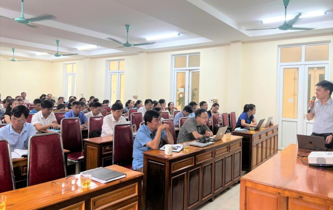 Tập huấn công tác phòng chống bệnh không lây nhiễm năm 2024.