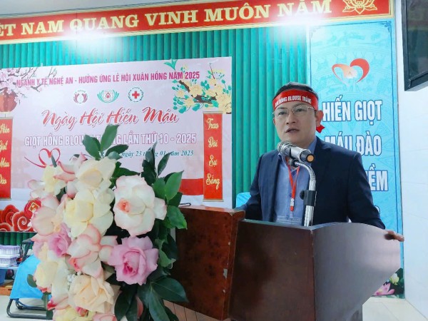 Sở Y tế Nghệ An, tổ chức Ngày hội hiến máu tình nguyện “Giọt hồng Blouse trắng”Ngành Y tế lần thứ 10 năm 2025