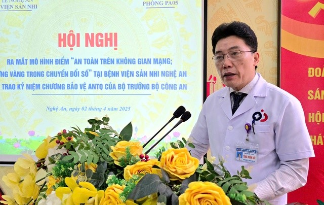 Ra mắt mô hình điểm 'An toàn trên không gian mạng, vững vàng trong chuyển đổi số' tại Bệnh viện Sản Nhi Nghệ An