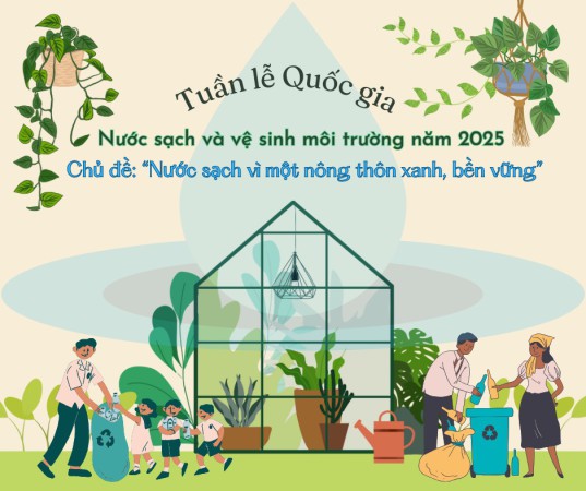 Tuần lễ Quốc gia Nước sạch và Vệ sinh môi trường năm 2025: Nước sạch vì một nông thôn xanh, bền vững