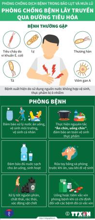 Hướng dẫn phòng, chống dịch bệnh trong và sau lụt bão, mưa lũ
