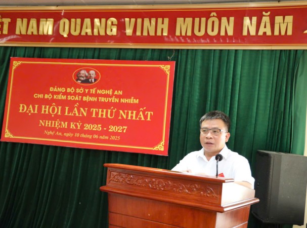Chi bộ Kiểm soát bệnh truyền nhiễm tổ chức Đại hội nhiệm kỳ 2025-2027