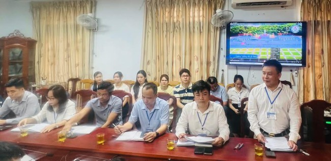 Trung tâm Kiểm soát bệnh tật tỉnh làm việc với Đoàn FETP của Viện Vệ sinh dịch tễ Trung ương về nội dung học viên thực tập tại Nghệ An