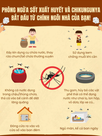 Bảo vệ sức khỏe trong mùa mưa: Phòng ngừa sốt xuất huyết và Chikungunya