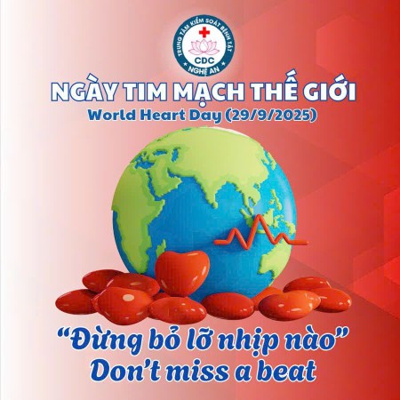 Hưởng ứng Ngày tim mạch Thế giới 29/9/2025: Đừng bỏ lỡ nhịp nào
