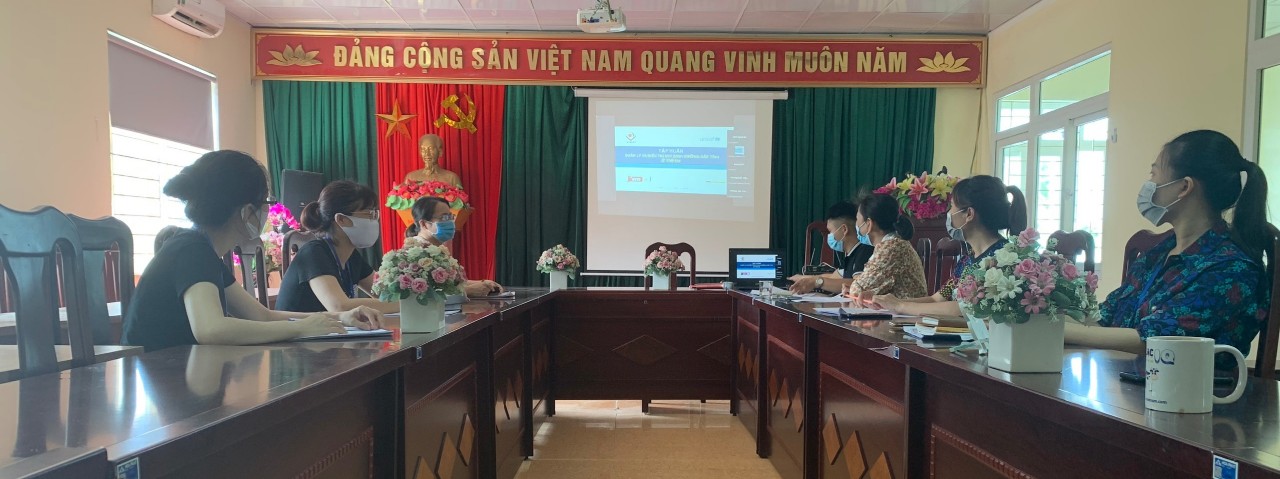 Toàn cảnh lớp tập huấn tại điểm cầu CDC Nghệ An