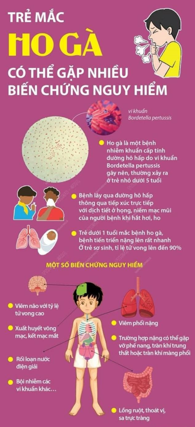 Biến chứng của bệnh Ho gà