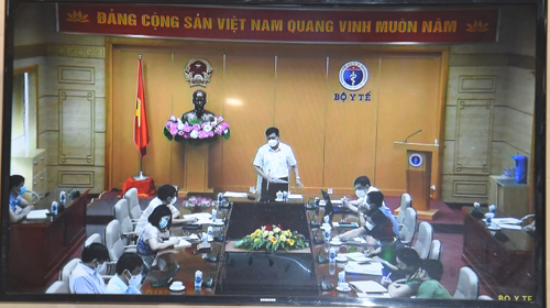 Hội nghị trực tuyến về tiến độ triển khai Chiến dịch tiêm chủng vắc xin phòng Covid -19 Toàn Quốc.